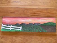 Hand-painted masterpiece on historic Adelaida Schoolhouse original clapboard. 202//151